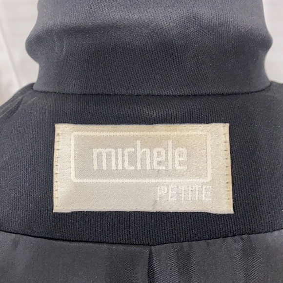 Michele Petite black blazer size 6 - Picture 9 of 10